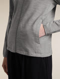 Women's Merino 360 RealFleece™ Elemental Long Sleeve Zip Hoodie Metro Heather - 10