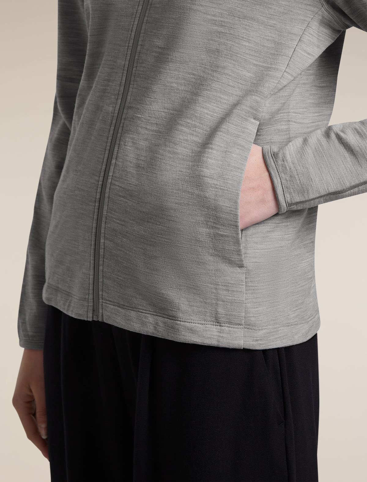 Women's Merino 360 RealFleece™ Elemental Long Sleeve Zip Hoodie Metro Heather - 10