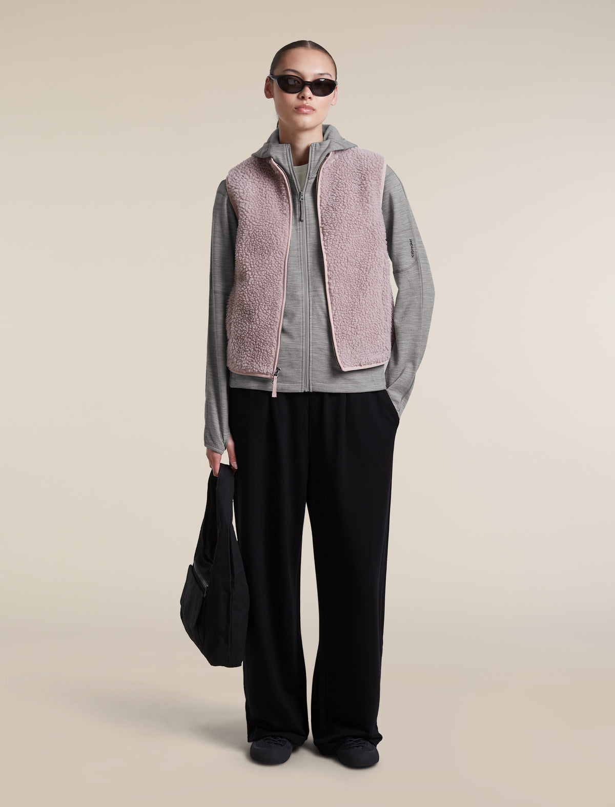 Women's Merino 360 RealFleece™ Elemental Long Sleeve Zip Hoodie Metro Heather - 4