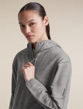 Women's Merino 360 RealFleece™ Elemental Long Sleeve Zip Hoodie Metro Heather - 6