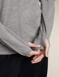 Women's Merino 360 RealFleece™ Elemental Long Sleeve Zip Hoodie Metro Heather - 7