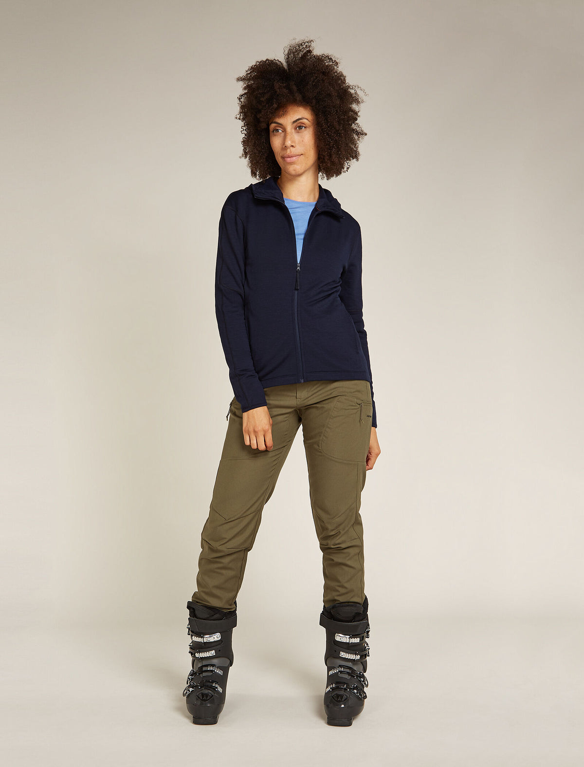 Haut à capuche, manches longues et glissière 360 RealFleece™ Elemental en mérinos Women's  - 3