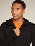 Men's Merino 360 Realfleece™ Elemental Long Sleeve Zip Hoodie Black - 7