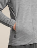 Men's Merino 360 RealFleece™ Elemental Long Sleeve Zip Hoodie Metro Heather - 9