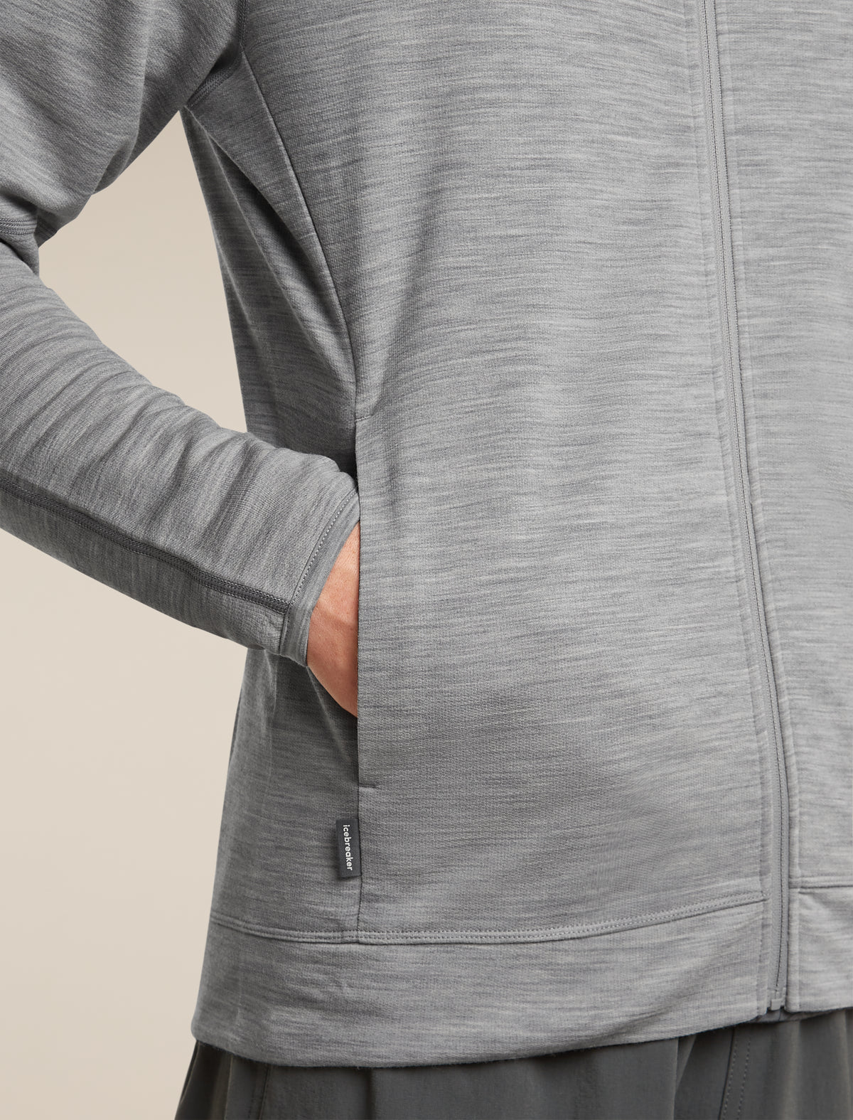 Men's Merino 360 RealFleece™ Elemental Long Sleeve Zip Hoodie Metro Heather - 9