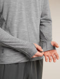 Men's Merino 360 RealFleece™ Elemental Long Sleeve Zip Hoodie Metro Heather - 7