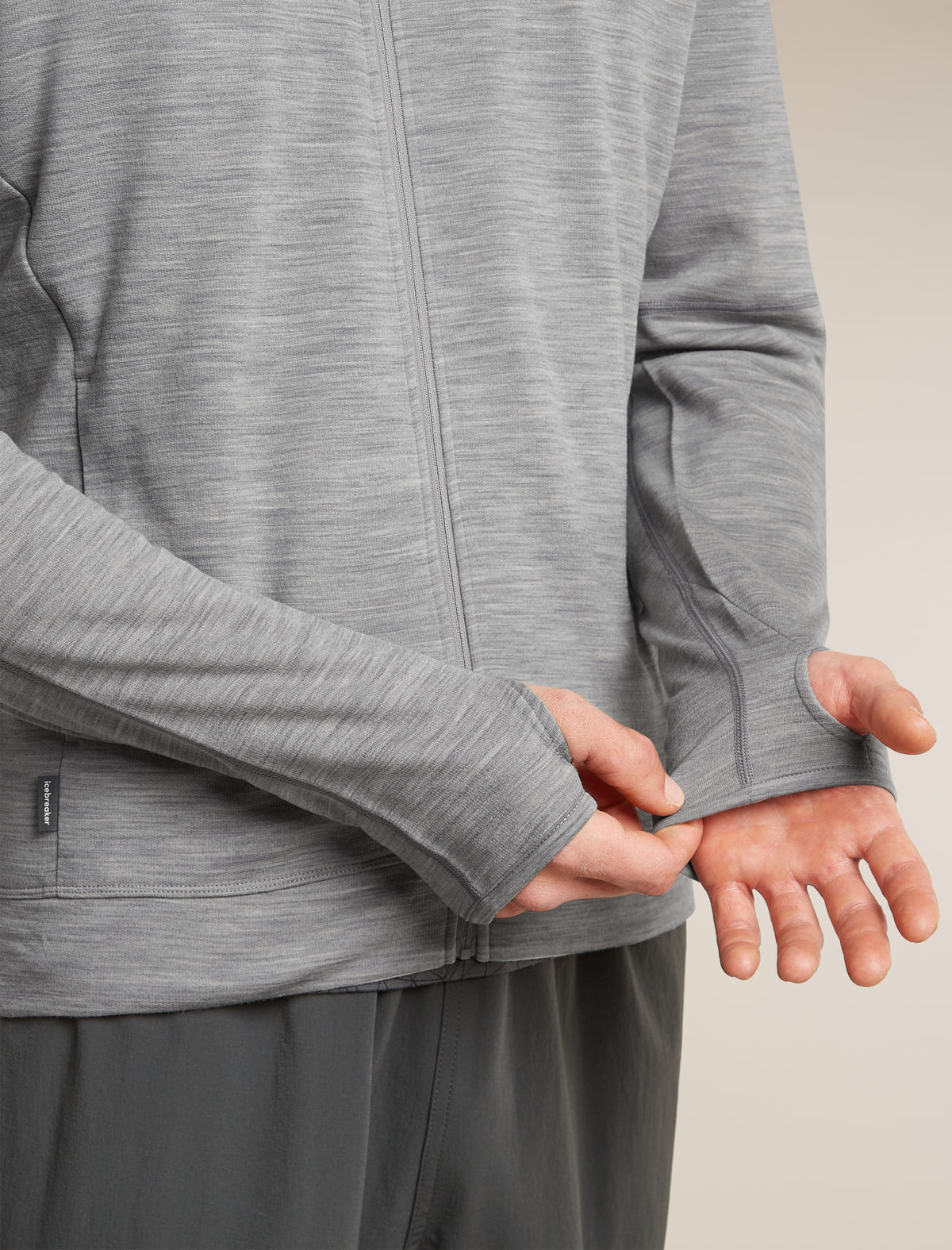 Men's Merino 360 RealFleece™ Elemental Long Sleeve Zip Hoodie Metro Heather - 7