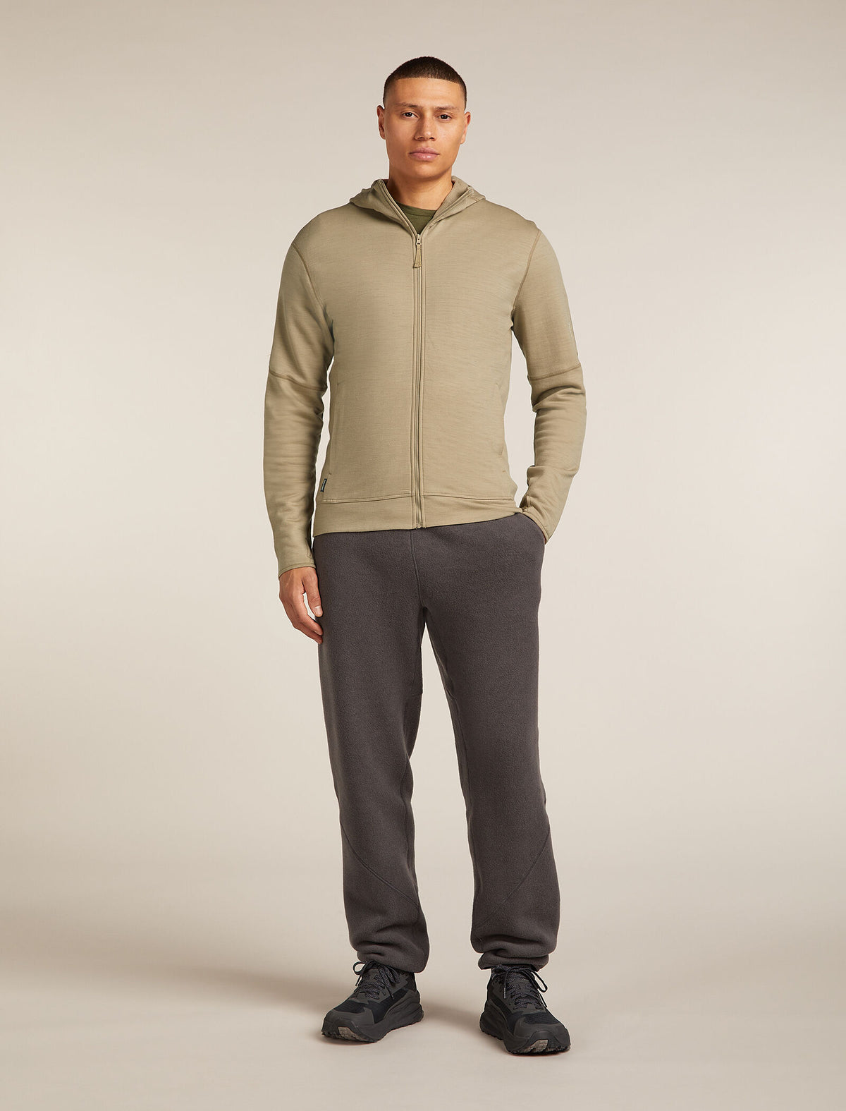 Men's Merino 360 Realfleece™ Elemental Long Sleeve Zip Hoodie Flagstone - 3