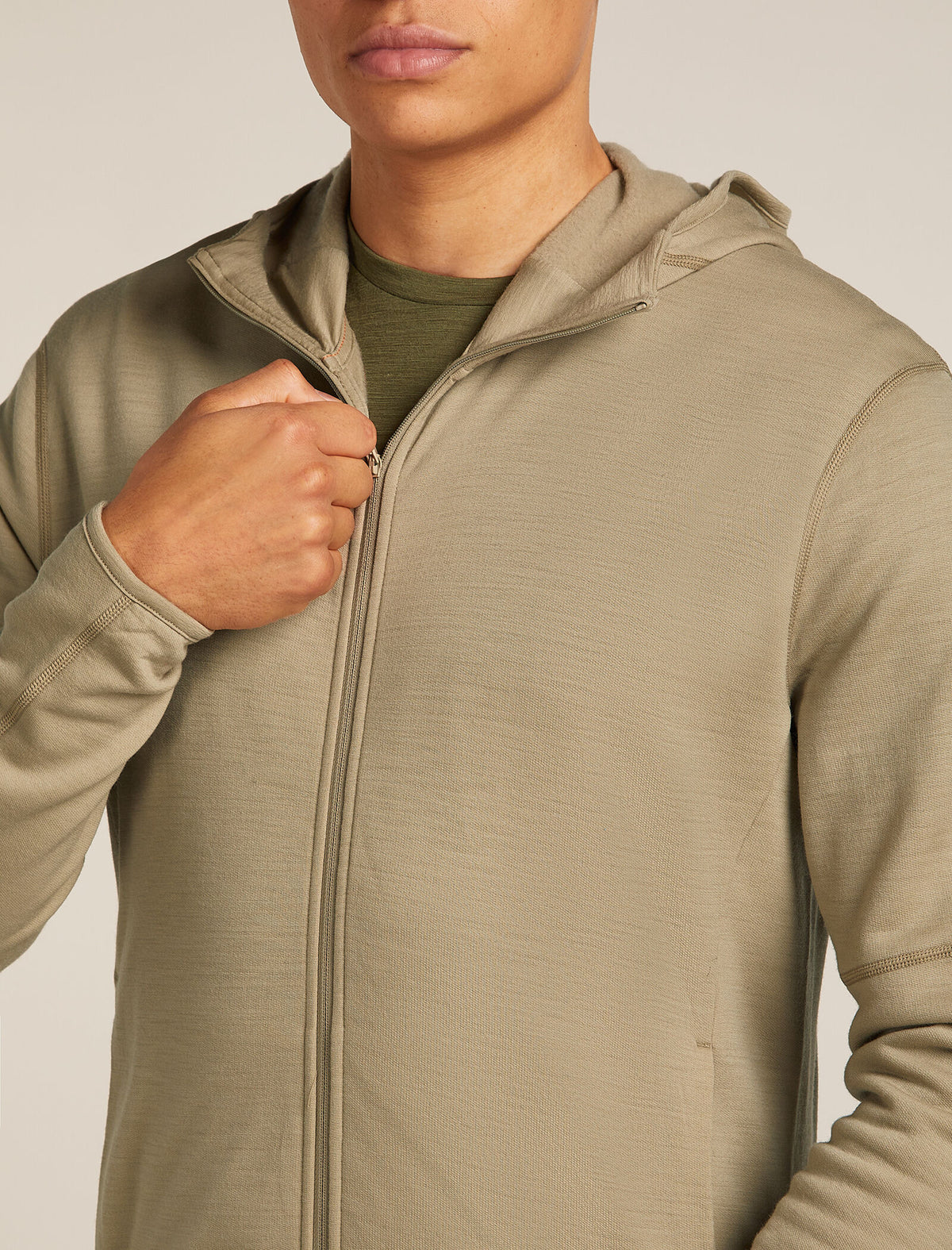 Men's Merino 360 Realfleece™ Elemental Long Sleeve Zip Hoodie Flagstone - 6