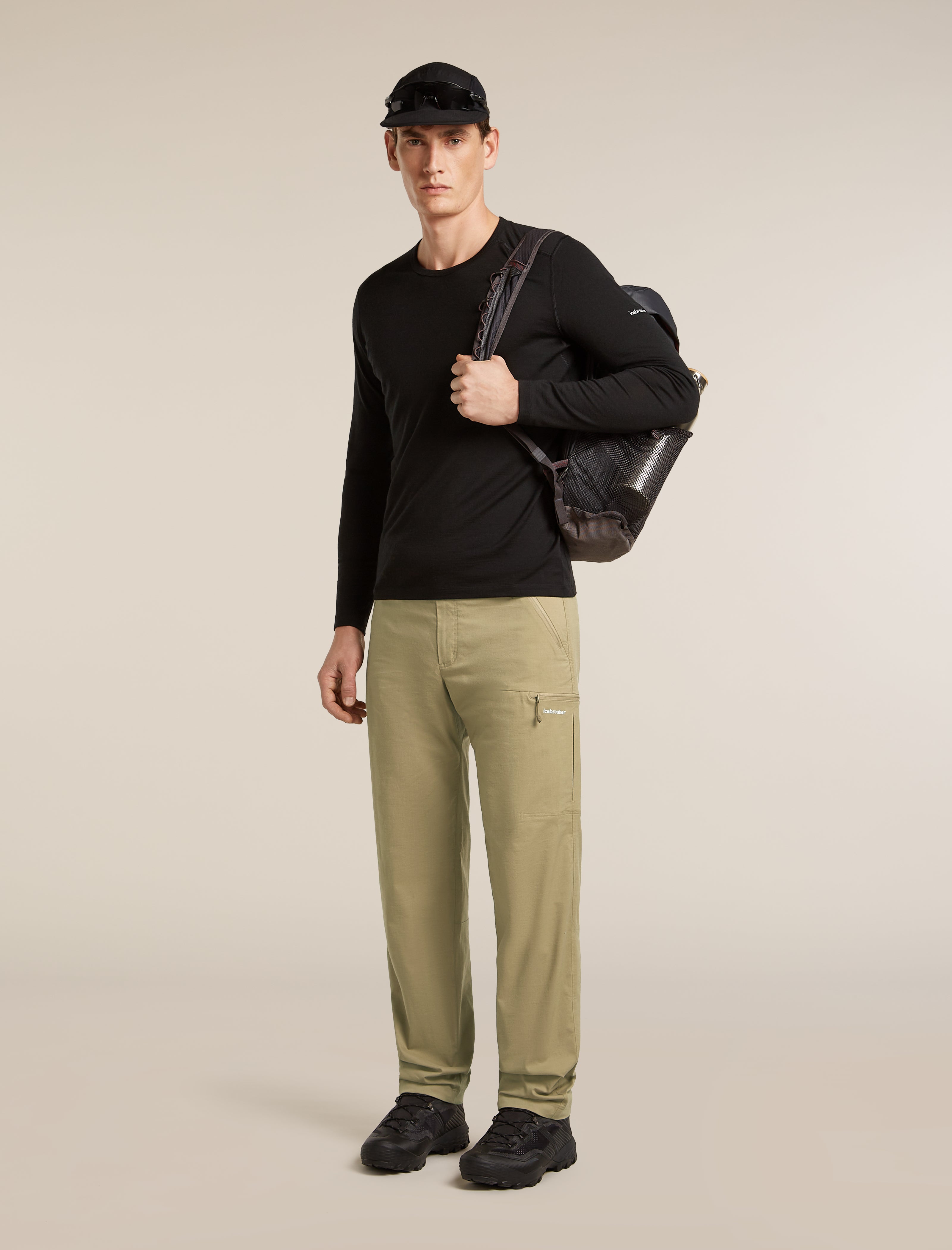 Men Merino Blend Elevation Stretch Pants| icebreaker