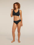 Women's Merino Blend 125 Cool-Lite™ Sprite Racerback Bra Black - 6