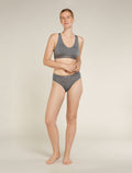 Women's Merino Blend 125 Cool-Lite™ Sprite Racerback Bra Gritstone Heather - 4