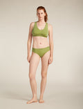 Women's Merino Blend 125 Cool-Lite™ Sprite Racerback Bra Olive - 3