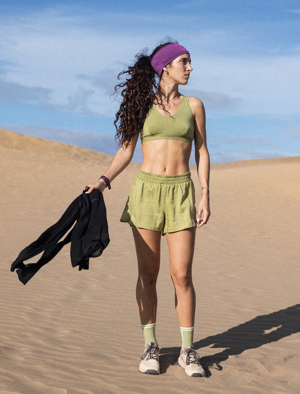Women's Merino Blend 125 Cool-Lite™ Sprite Racerback Bra Olive - 6