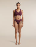 Women's Merino Blend 125 Cool-Lite™ Sprite Racerback Bra Dark Berry - 3