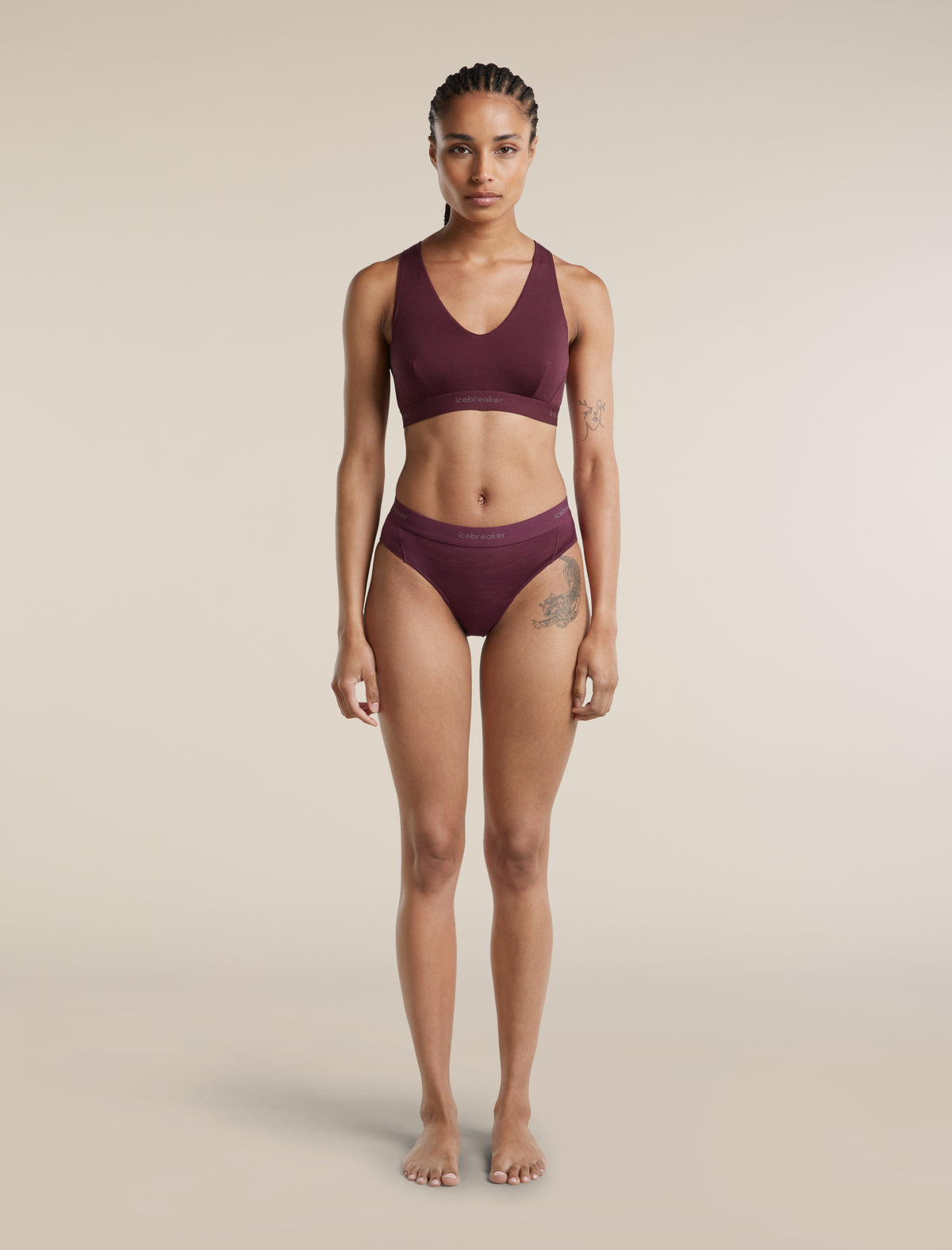 Women's Merino Blend 125 Cool-Lite™ Sprite Hipster Dark Berry - 3