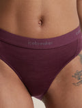 Women's Merino Blend 125 Cool-Lite™ Sprite Hipster Dark Berry - 4