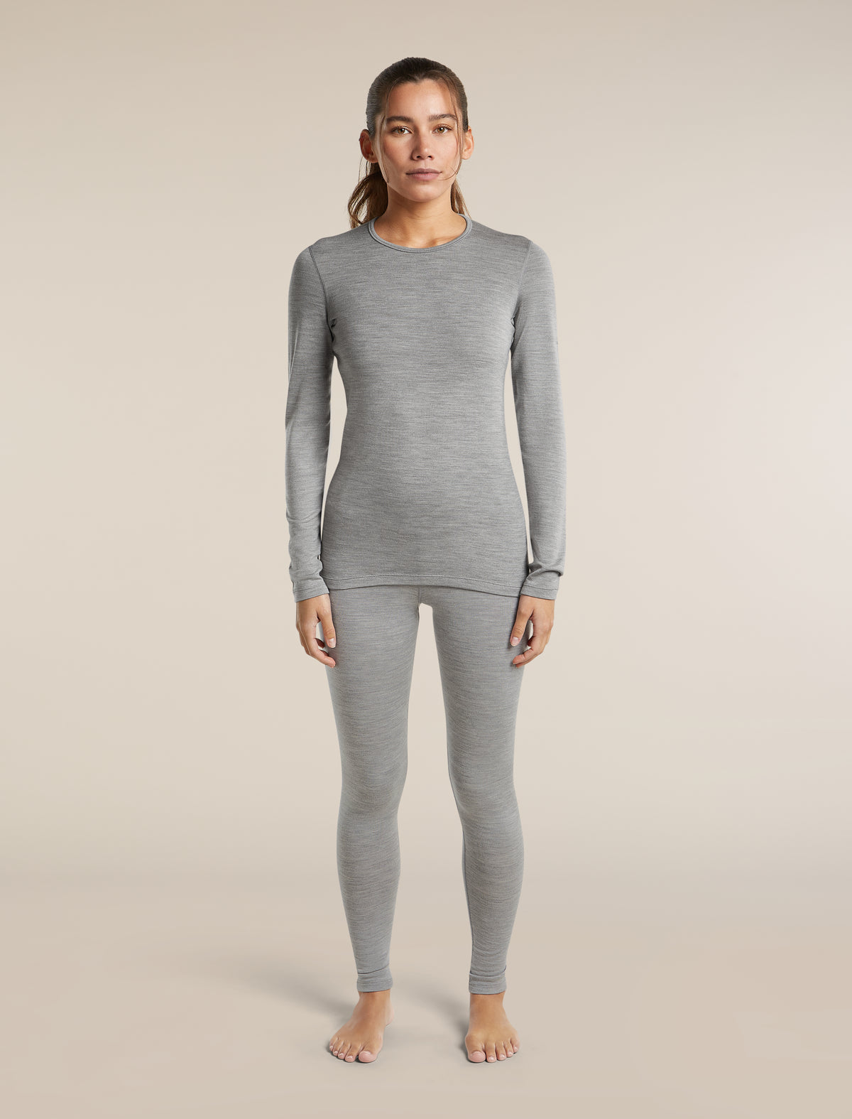 Women's Merino 260 Oasis High Rise Thermal Leggings Metro Heather - 3