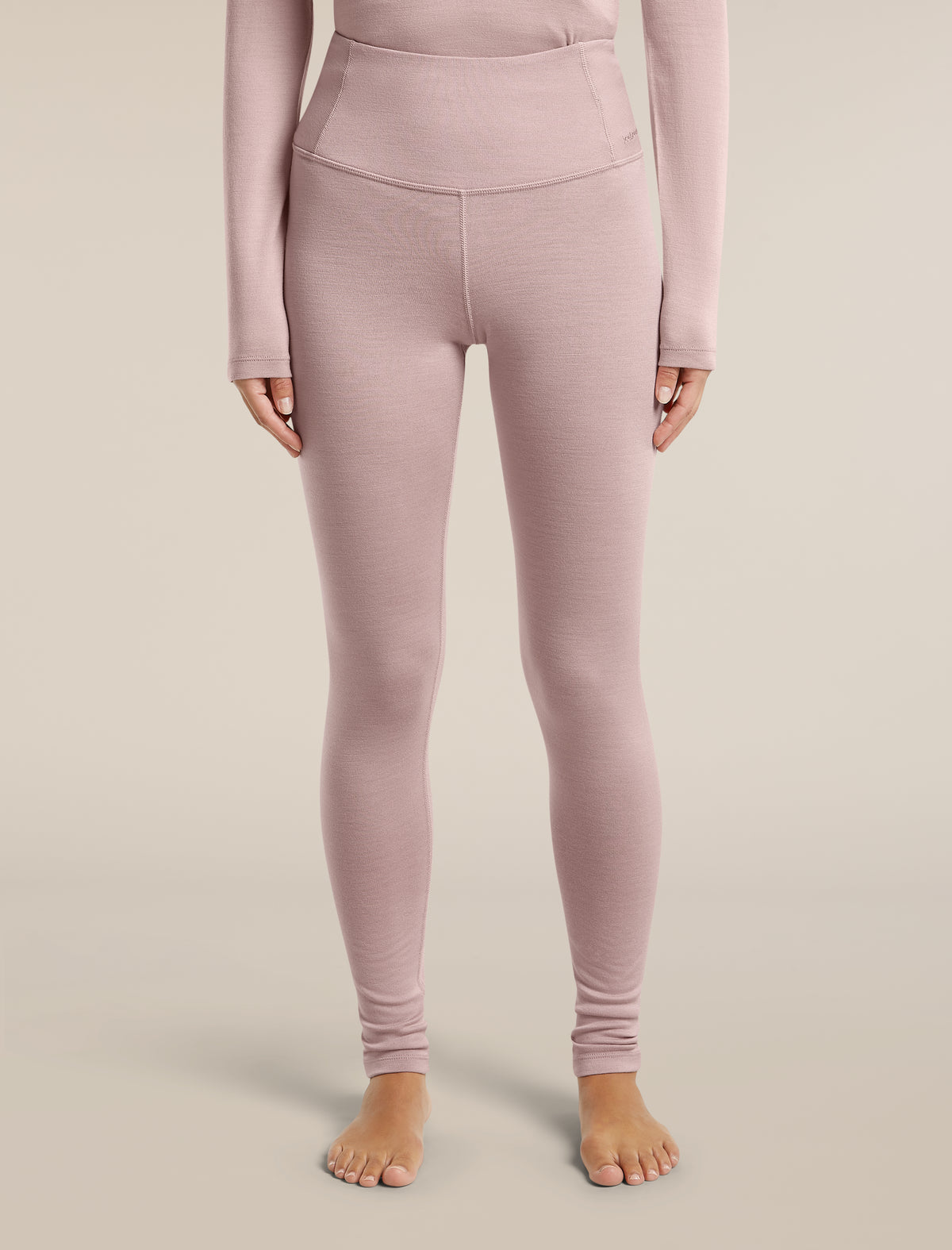 Women's Merino 260 Oasis High Rise Thermal Leggings Pink quartz - 1