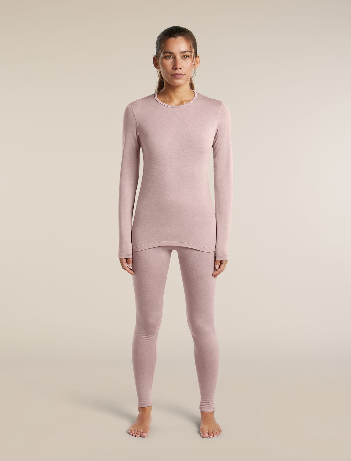 Women's Merino 260 Oasis High Rise Thermal Leggings Pink quartz - 3