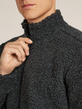 Men's Merino Blend 960 RealFleece™ High Pile Long Sleeve Zip Jacket Jet Heather/Black - 6