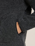 Men's Merino Blend 960 RealFleece™ High Pile Long Sleeve Zip Jacket Jet Heather/Black - 7