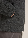 Men's Merino Blend 960 RealFleece™ High Pile Long Sleeve Zip Jacket Jet Heather/Black - 8
