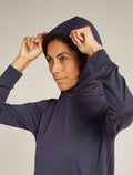 Women's Merino Blend 200 Crush Long Sleeve Dress Graphite - 3