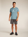 Men's Merino 150 Tech Lite Short Sleeve T-Shirt Polar Paddle Blue ash - 3