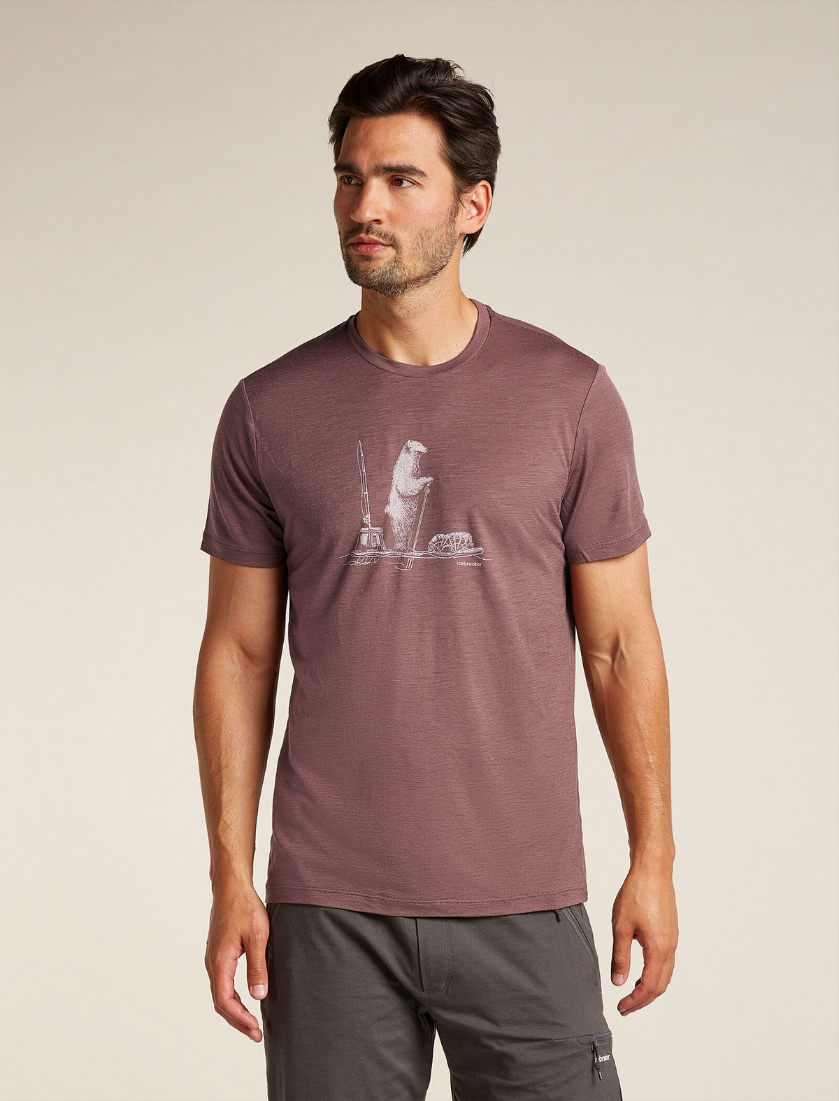 Men's Merino 150 Tech Lite Short Sleeve T-Shirt Polar Paddle Carob - 1
