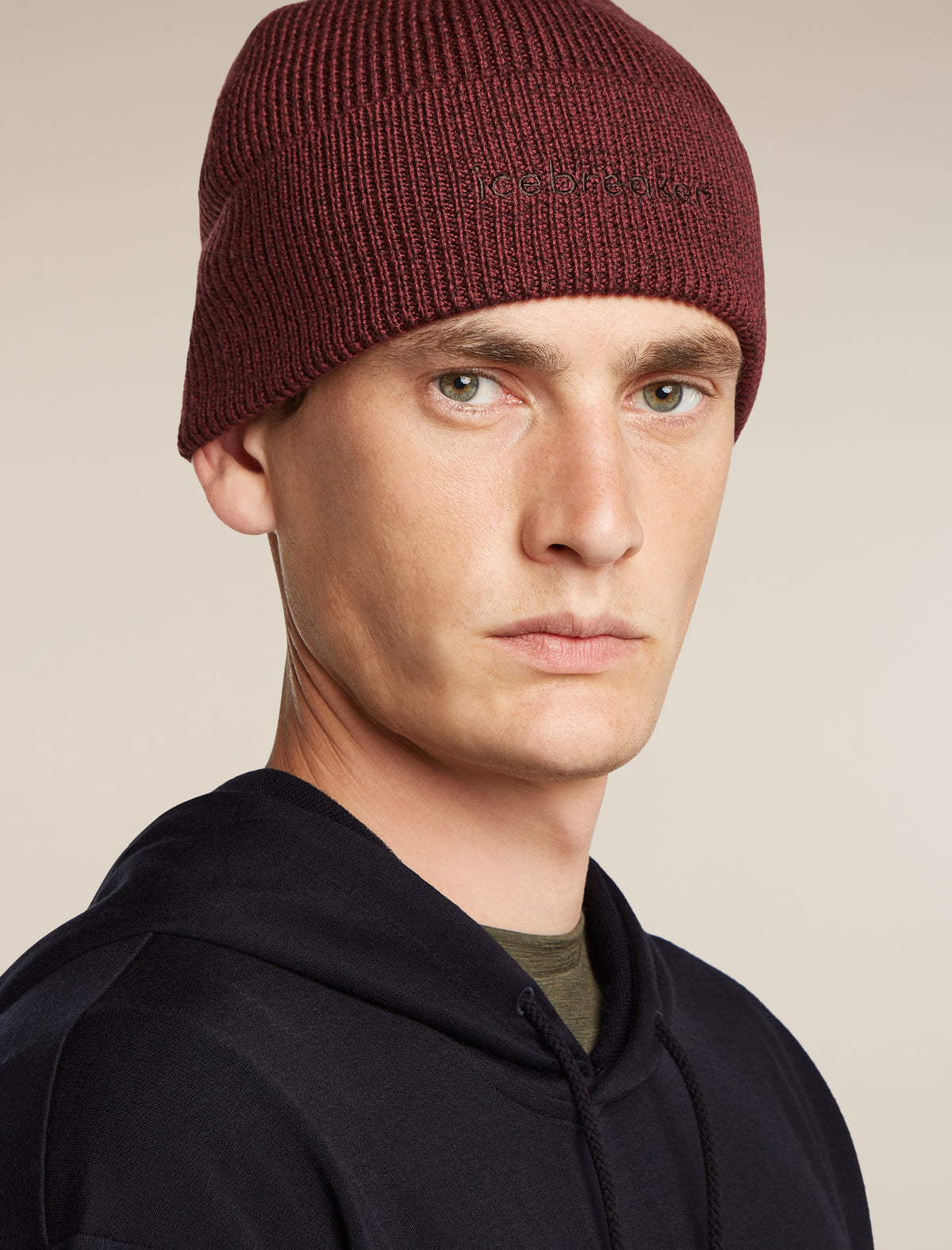 Unisex Merino All Day Toque Beanie Port/Bittersweet - 8
