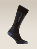 Women's Merino Ski+ Light Over The Calf Socks Black/Dawn - 1
