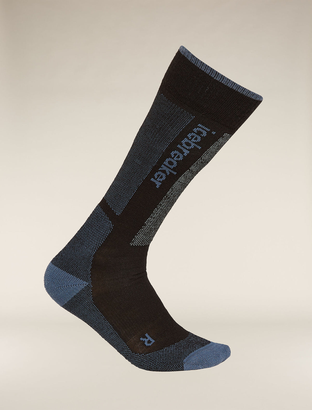Women's Merino Ski+ Light Over The Calf Socks Black/Dawn - 5