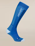 Men's Merino Blend Ski+ Light Over The Calf Socks Lazurite/Snow - 3