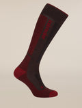 Men's Merino Blend Ski+ Medium Over The Calf Socks Bittersweet/Port - 3