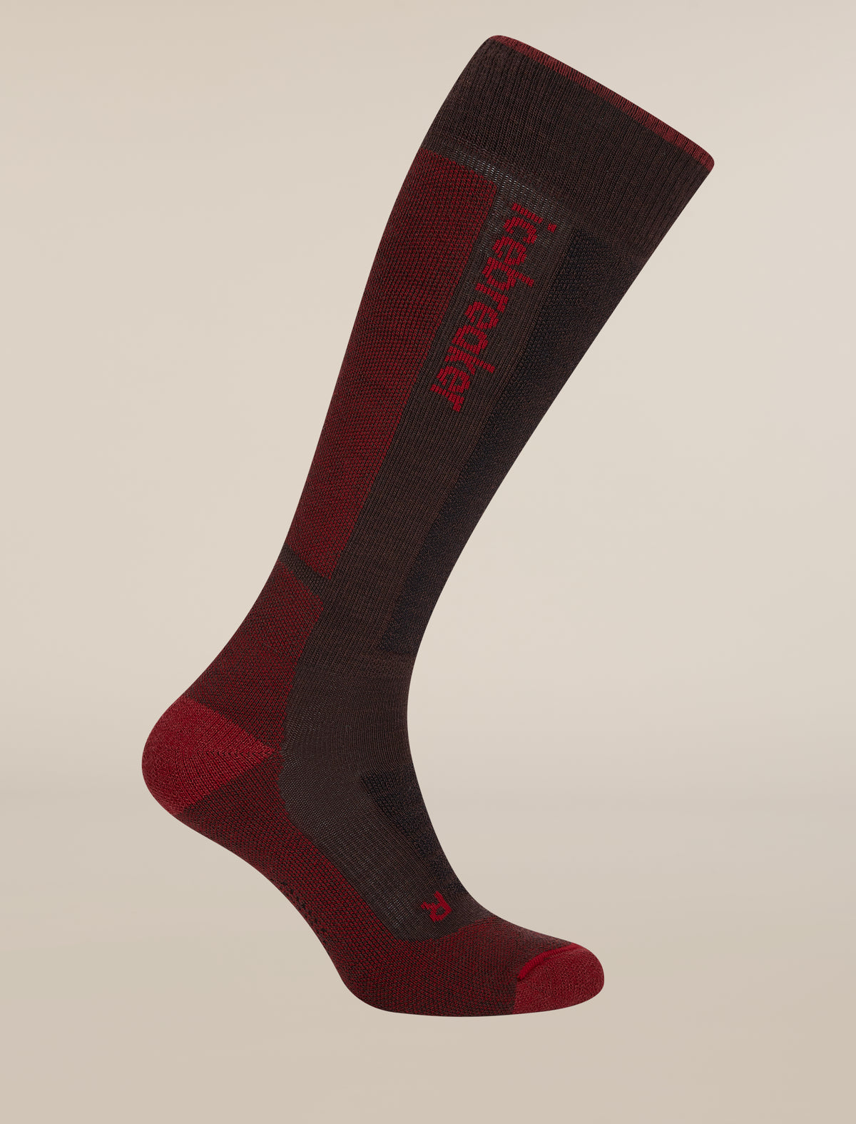 Men's Merino Blend Ski+ Medium Over The Calf Socks Bittersweet/Port - 3