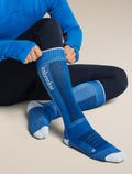 Men's Merino Blend Ski+ Medium Over The Calf Socks Lazurite/Snow - 5