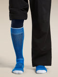 Men's Merino Blend Ski+ Medium Over The Calf Socks Lazurite/Snow - 2
