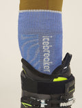 Men's Merino Blend Ski+ Medium Over The Calf Mountain Contour Socks Brillant/Ether - 3