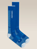 Men's Merino Blend Ski+ Ultralight Over The Calf Socks Lazurite/Snow - 1