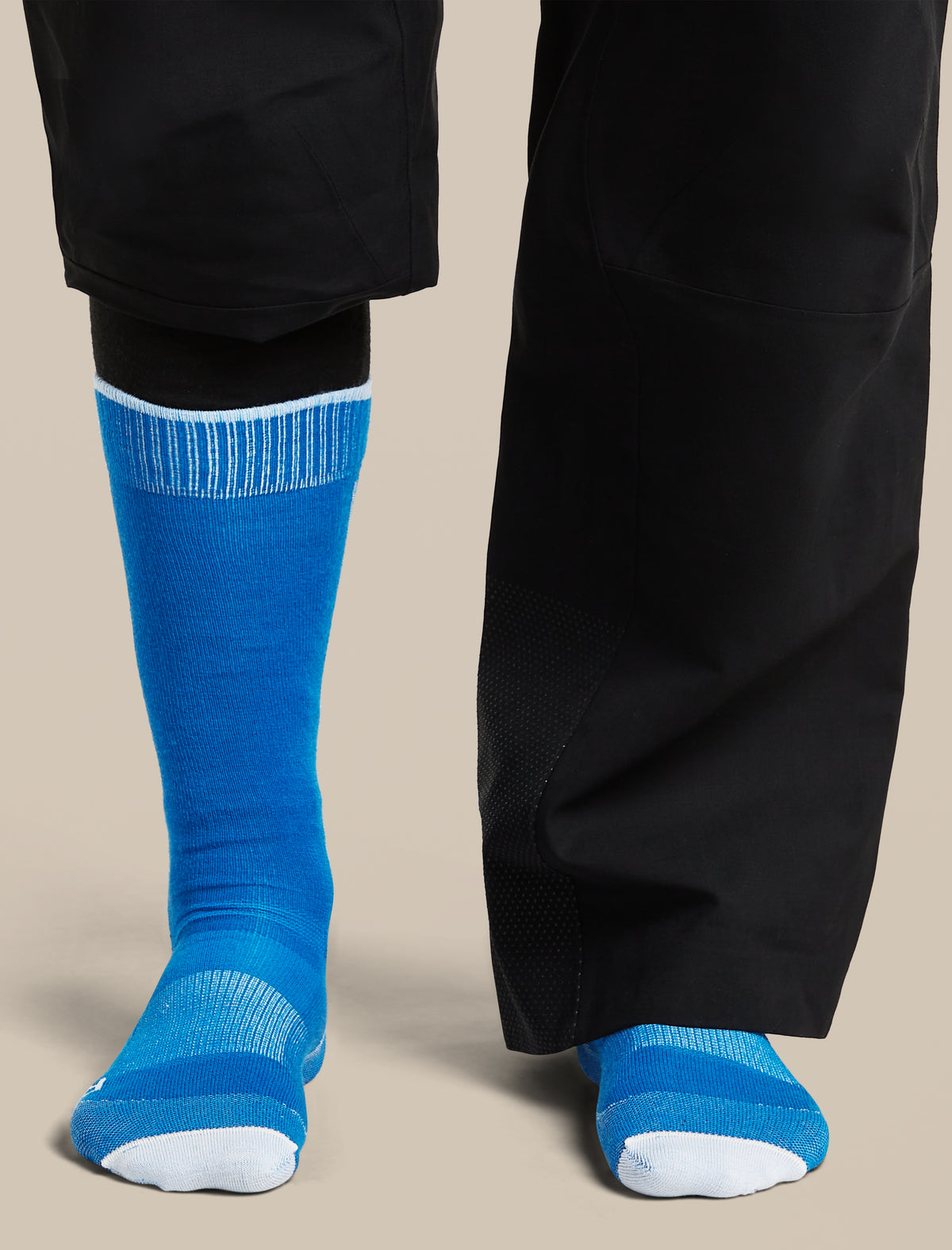 Men's Merino Blend Ski+ Ultralight Over The Calf Socks Lazurite/Snow - 2