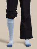 Women's Merino Blend Ski+ Ultralight Over The Calf Socks Zinc Blue/Dawn - 2