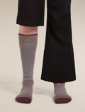 Women's Merino Ski+ Medium Over The Calf Socks Summit/Java - 4