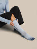 Women's Merino Blend Ski+ Medium Over The Calf Socks Zinc Blue/Dawn/Snow - 5