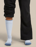 Women's Merino Blend Ski+ Medium Over The Calf Socks Zinc Blue/Dawn/Snow - 2