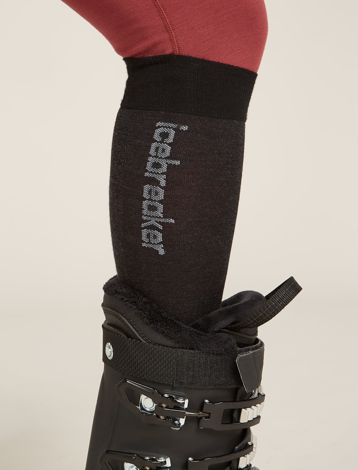 Women's Merino Snow Liner Over The Calf Socks  - 4