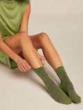 Women's Merino Lifestyle Ultralight Crew Socks Camp Essential Sphagnum/passion - 2