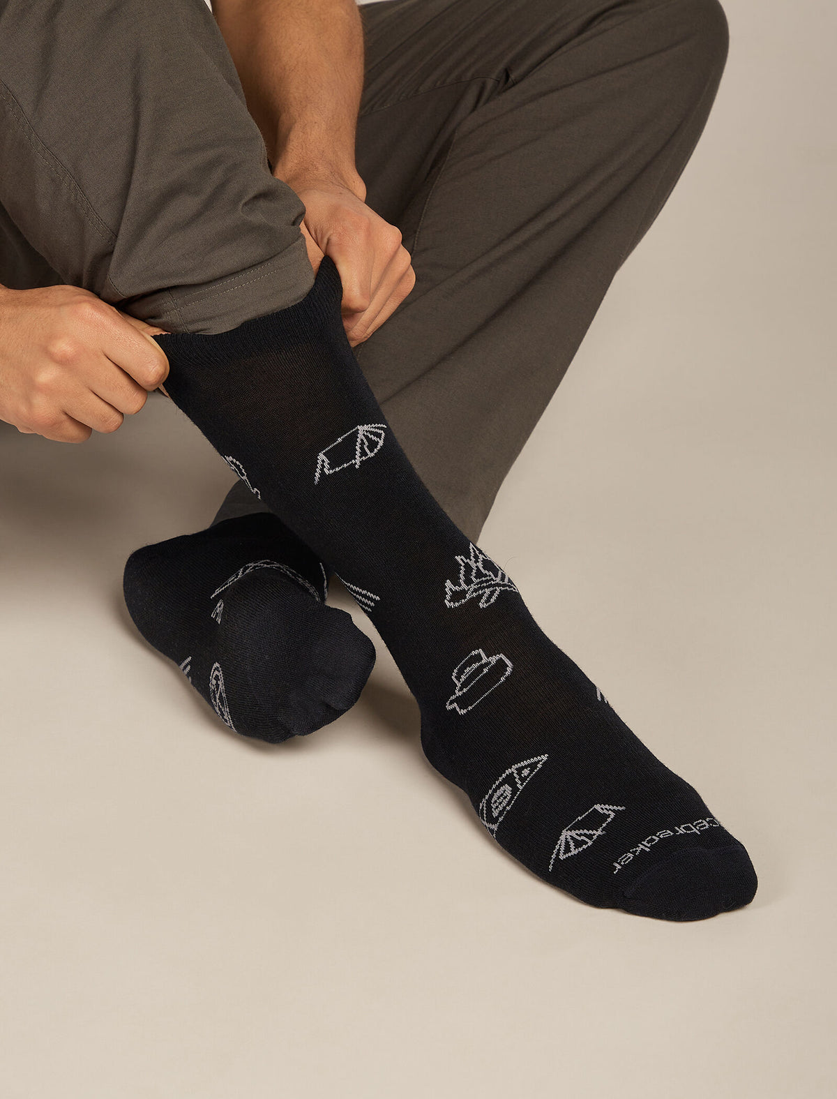 Chaussettes Lifestyle Crew Camp Essentials Homme Homme  - 2