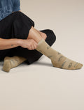 Men's Merino Lifestyle Ultralight Crew Camp Essentials Socks Cumin/Obsidian - 5