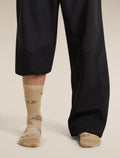 Men's Merino Lifestyle Ultralight Crew Camp Essentials Socks Cumin/Obsidian - 2